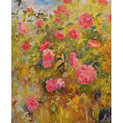 Куст диких роз