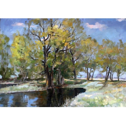Весенние дубы